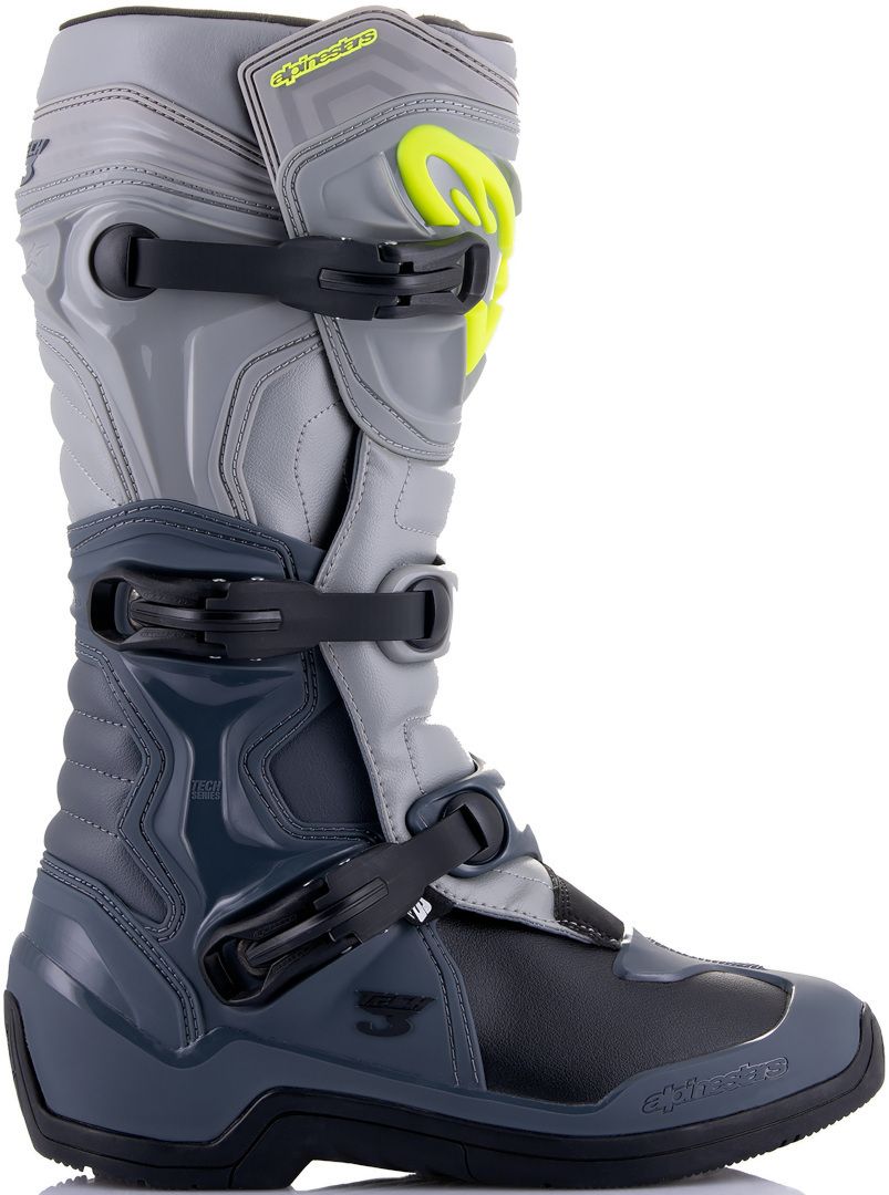 Alpinestars Tech 3 Light Grey/Dark Grey Boots : Delivery in 10 Days